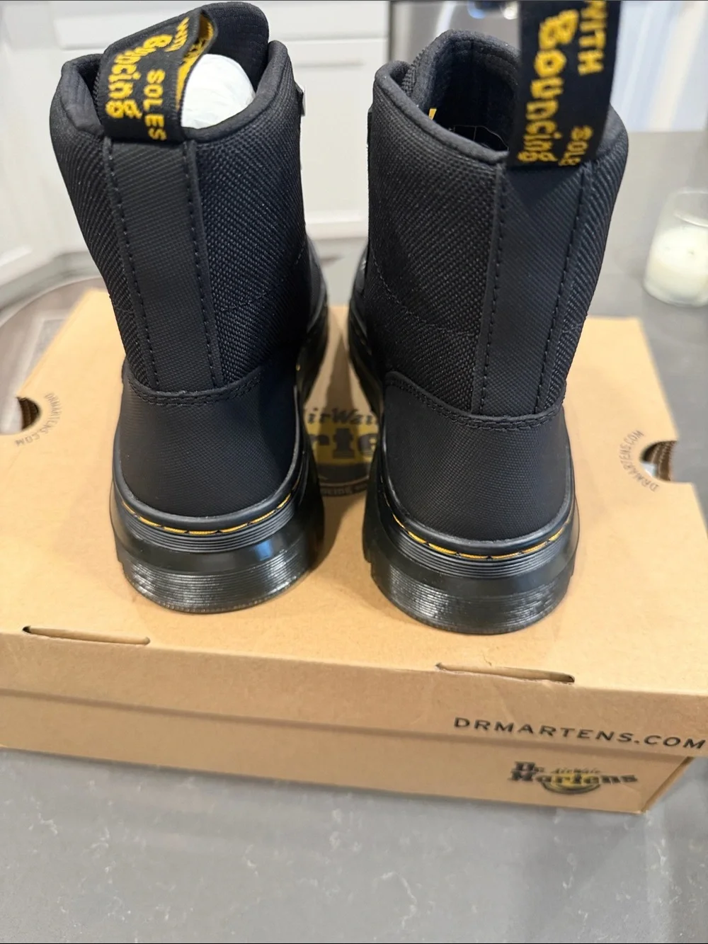 Dr. Martens Black Lace-Up Tactical Boots